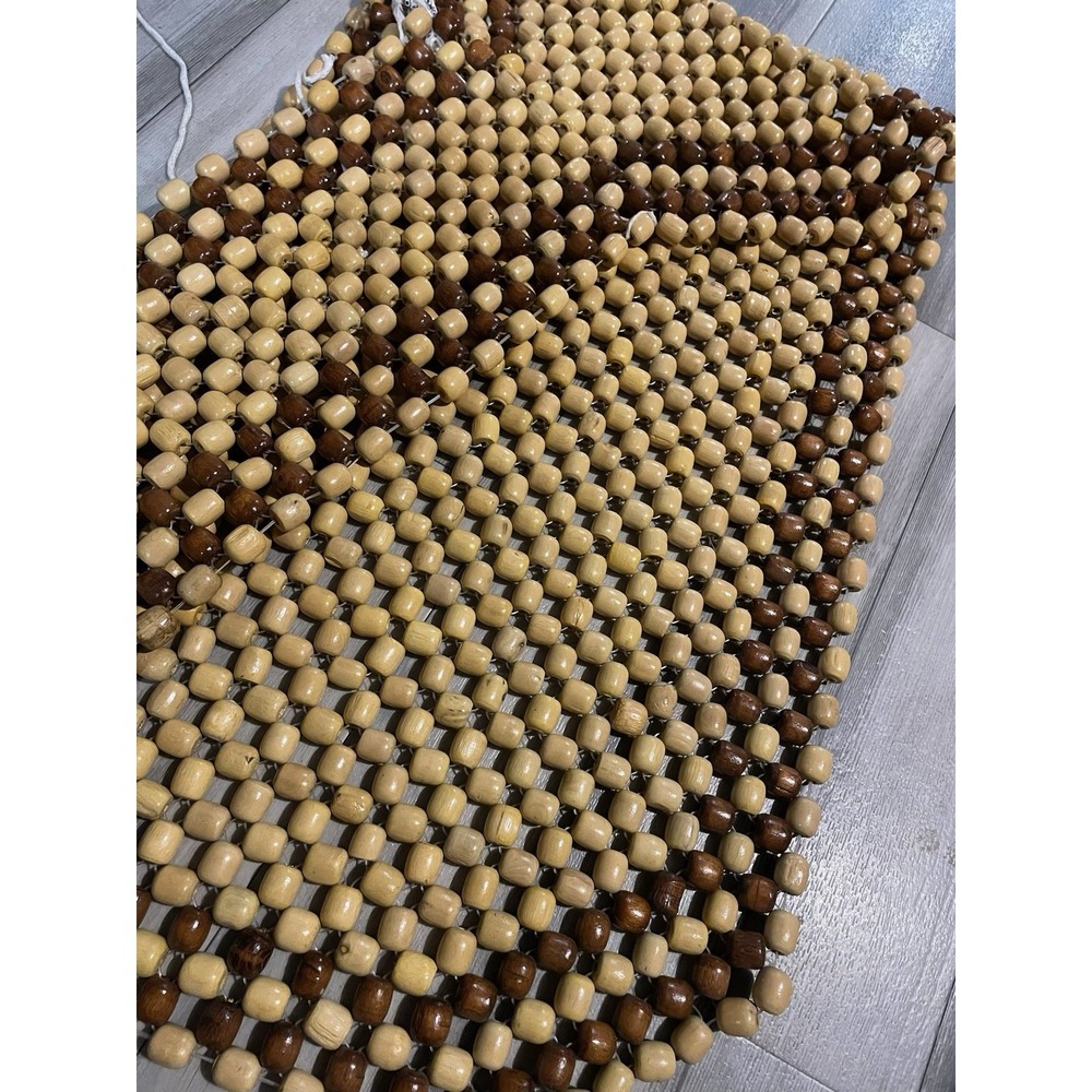 Vintage Wood Bead Seat Cover Cushion for Car Universal Fit